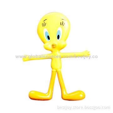 Lovely Yellow Duck Cartoon Flexible Figure, Ideal for Promotional Gifts or Collection, CE MarkNew